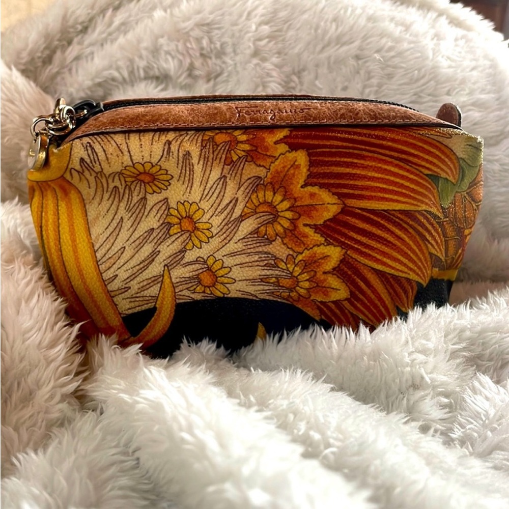Salvatore Ferragamo Cosmetic Zip Around Pouch